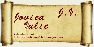 Jovica Vulić vizit kartica